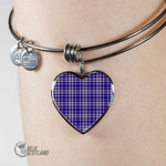 1stScotland Jewelry - Ochterlony Tartan Heart Bangle A7 | 1stScotland