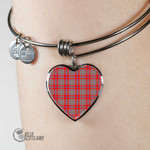 1stScotland Jewelry - Moubray Tartan Heart Bangle A7 | 1stScotland
