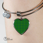 1stScotland Jewelry - Wexford County Tartan Heart Bangle A7 | 1stScotland
