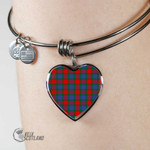 1stScotland Jewelry - Mar Tartan Heart Bangle A7 | 1stScotland