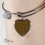1stScotland Jewelry - Scott Brown Modern Tartan Heart Bangle A7 | 1stScotland