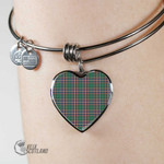 1stScotland Jewelry - Macfarlane Hunting Ancient Tartan Heart Bangle A7 | 1stScotland