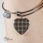 1stScotland Jewelry - Macleod Of Harris Weathered Tartan Heart Bangle A7 | 1stScotland