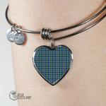 1stScotland Jewelry - Weir Ancient Tartan Heart Bangle A7 | 1stScotland