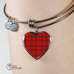 1stScotland Jewelry - Maccoll Modern Tartan Heart Bangle A7 | 1stScotland