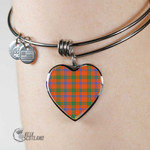 1stScotland Jewelry - Ross Ancient Tartan Heart Bangle A7 | 1stScotland
