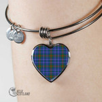 1stScotland Jewelry - Edmonstone Tartan Heart Bangle A7 | 1stScotland