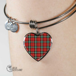1stScotland Jewelry - Kerr Ancient Tartan Heart Bangle A7 | 1stScotland