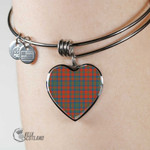 1stScotland Jewelry - Matheson Ancient Tartan Heart Bangle A7 | 1stScotland