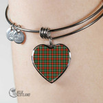 1stScotland Jewelry - Princess Margaret Tartan Heart Bangle A7 | 1stScotland