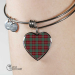 1stScotland Jewelry - Crawford Modern Tartan Heart Bangle A7 | 1stScotland