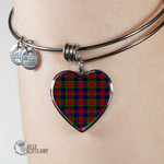 1stScotland Jewelry - Tennant Tartan Heart Bangle A7 | 1stScotland