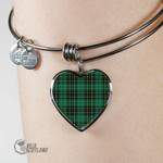 1stScotland Jewelry - Macalpine Ancient Tartan Heart Bangle A7 | 1stScotland