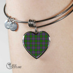 1stScotland Jewelry - Strange Of Balkaskie Tartan Heart Bangle A7 | 1stScotland