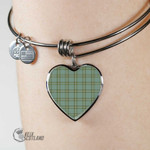 1stScotland Jewelry - Kelly Dress Tartan Heart Bangle A7 | 1stScotland