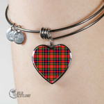 1stScotland Jewelry - Christie Tartan Heart Bangle A7 | 1stScotland