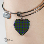 1stScotland Jewelry - Adam Tartan Heart Bangle A7 | 1stScotland