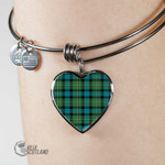 1stScotland Jewelry - Ferguson Ancient Tartan Heart Bangle A7 | 1stScotland