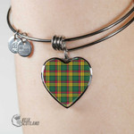 1stScotland Jewelry - Macmillan Old Ancient Tartan Heart Bangle A7 | 1stScotland