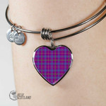 1stScotland Jewelry - Jackson Tartan Heart Bangle A7 | 1stScotland