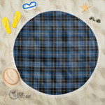1stScotland Blanket - Clergy Blue Tartan Beach Blanket A7 | 1stScotland