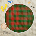 1stScotland Blanket - Menzies Green Modern Tartan Beach Blanket A7 | 1stScotland