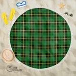 1stScotland Blanket - Wallace Hunting Green Tartan Beach Blanket A7 | 1stScotland