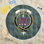 1sttheworld Blanket - Ogilvie Hunting Ancient Clan Tartan Crest Tartan Beach Blanket A7 | 1sttheworld