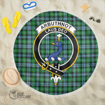 1sttheworld Blanket - Arbuthnot Ancient Clan Tartan Crest Tartan Beach Blanket A7 | 1sttheworld
