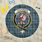 1sttheworld Blanket - Cockburn Modern Clan Tartan Crest Tartan Beach Blanket A7 | 1sttheworld