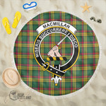 1sttheworld Blanket - MacMillan Old Ancient Clan Tartan Crest Tartan Beach Blanket A7 | 1sttheworld