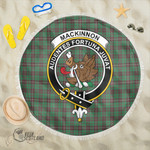 1sttheworld Blanket - MacKinnon Hunting Ancient Clan Tartan Crest Tartan Beach Blanket A7 | 1sttheworld