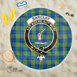 1sttheworld Blanket - Barclay Hunting Ancient Clan Tartan Crest Tartan Beach Blanket A7 | 1sttheworld