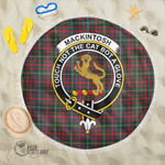 1sttheworld Blanket - MacKintosh Hunting Modern Clan Tartan Crest Tartan Beach Blanket A7 | 1sttheworld