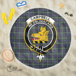1sttheworld Blanket - Campbell Argyll Modern Clan Tartan Crest Tartan Beach Blanket A7 | 1sttheworld