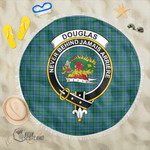 1sttheworld Blanket - Douglas Ancient Clan Tartan Crest Tartan Beach Blanket A7 | 1sttheworld