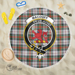 1sttheworld Blanket - MacDuff Dress Ancient Clan Tartan Crest Tartan Beach Blanket A7 | 1sttheworld