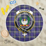 1sttheworld Blanket - Kinnaird Clan Tartan Crest Tartan Beach Blanket A7 | 1sttheworld