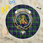 1sttheworld Blanket - MacThomas Modern Clan Tartan Crest Tartan Beach Blanket A7 | 1sttheworld