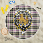 1sttheworld Blanket - MacPherson Dress Ancient Clan Tartan Crest Tartan Beach Blanket A7 | 1sttheworld