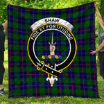 1stScotland Premium Quilt - Shaw Modern Clan Tartan Crest Quilt A7