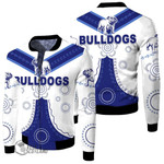 Canterbury-Bankstown Bulldogs Anzac Day Indigenous - Rugby Team Fleece Winter jacket | Lovenewzeland.co
