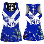 Canterbury-Bankstown Bulldogs Indigenous Special Royal Blue - Rugby Team Hollow Tank Top Hollow Tank Top | Lovenewzealand.co

