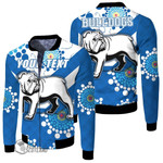 (Custom) Canterbury-Bankstown Bulldogs Blue Indigenous - Rugby Team Fleece Winter jacket | Lovenewzeland.co
