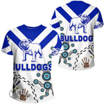 (Custom) Canterbury-Bankstown Bulldogs Indigenous Special White mix Blue - Rugby Team T-shirt | Lovenewzealand.co
