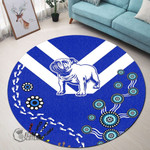 Canterbury-Bankstown Bulldogs Indigenous Special Royal Blue - Rugby Team Round Carpet Round Carpet | Lovenewzealand.co
