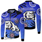Canterbury-Bankstown Bulldogs Indigenous Victorian Vibes - Rugby Team Fleece Winter jacket | Lovenewzeland.co
