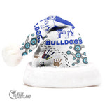 (Custom) Canterbury-Bankstown Bulldogs Indigenous Special White mix Blue - Rugby Team Christmas Hat | Lovenewzealand.com
