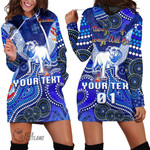 (Custom) Canterbury-Bankstown Bulldogs Indigenous - Rugby Team Hoodie Dress | Lovenewzealand.co