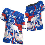 Canterbury-Bankstown Bulldogs Unique Indigenous - Rugby Team Off Shoulder T-Shirt | Lovenewzealand.co